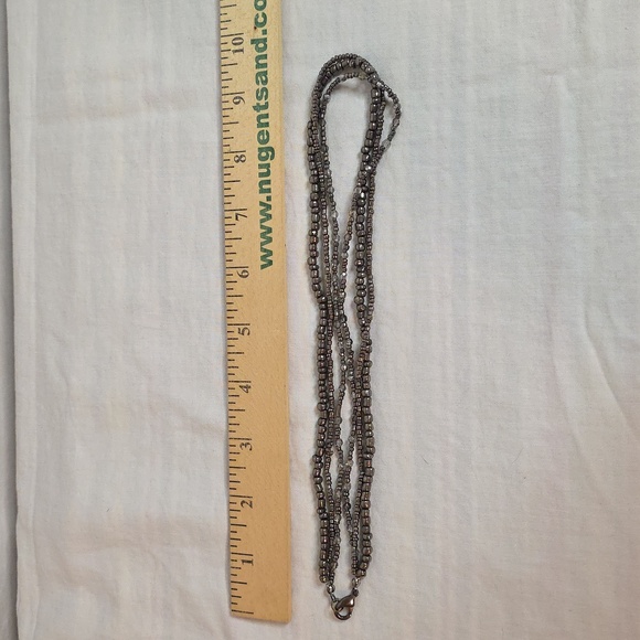 Elegant Silver Beaded Necklace [2/$10] - Picture 2 of 3